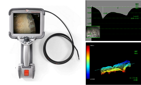 韋林內(nèi)窺鏡3D測量點云圖